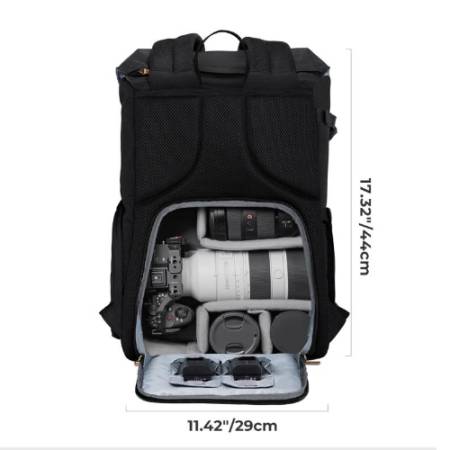 K&F Concept KF13.066V12 - plecak fotograficzny, wymiary